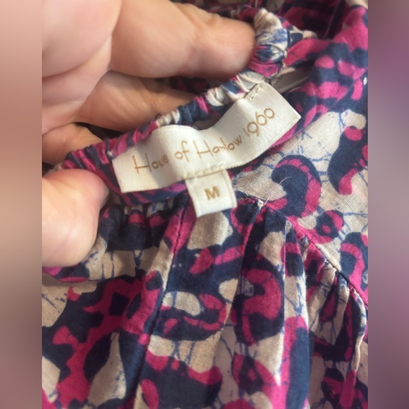 House of Harlow 1960 tie back cotton dress size M - Picture 5 of 6